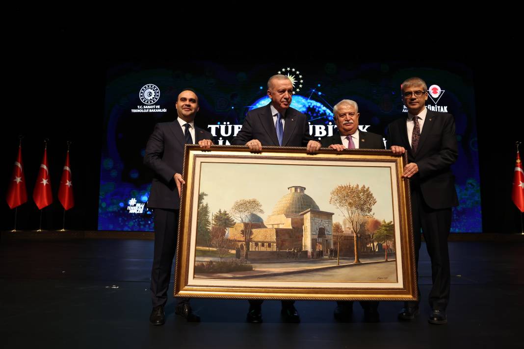 Konyalı ressam Kaleli’nin tablosu Erdoğan’a hediye edildi 1